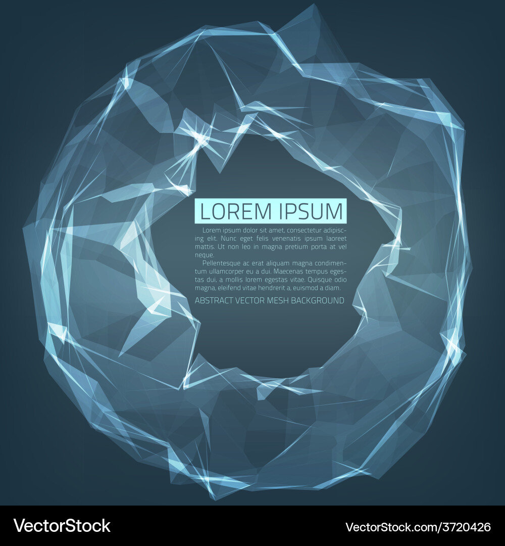 Dynamic Mesh Abstract Background vector image
