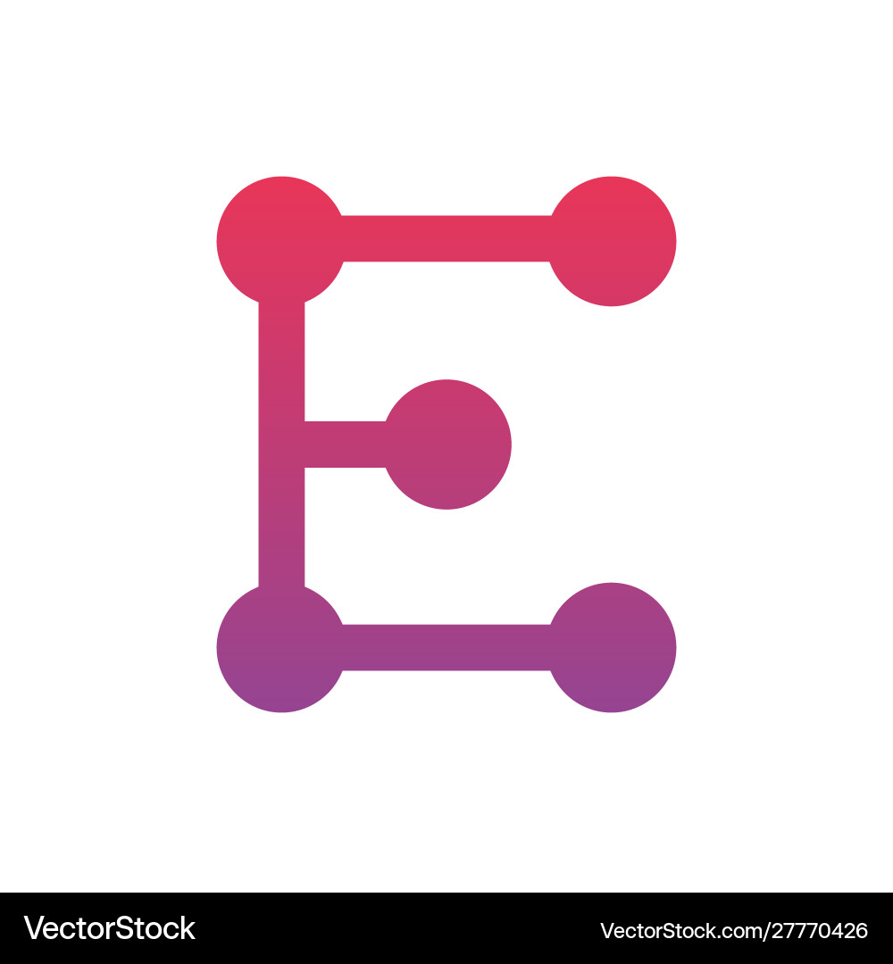 Erster Buchstabe e Technologie Logo modern Erster Buchstabe e Technologie Logo modern vektorbild