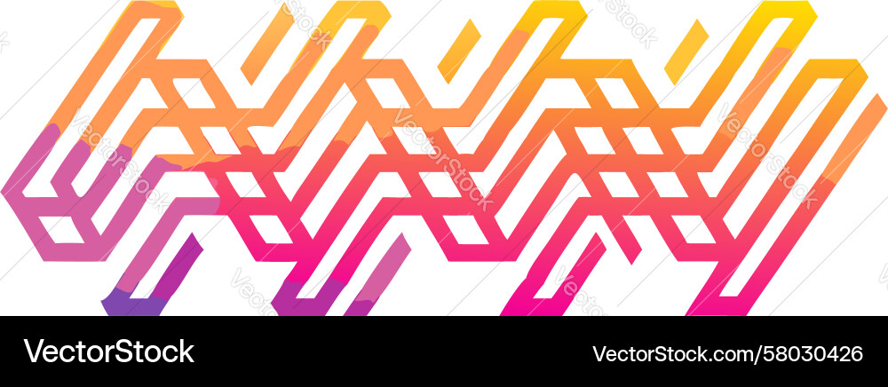 Intersecting Zigzag Pattern vector image