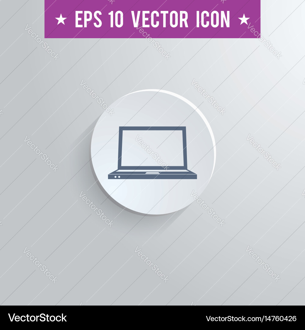 Notebook symbol icon on gray shaded background vector image