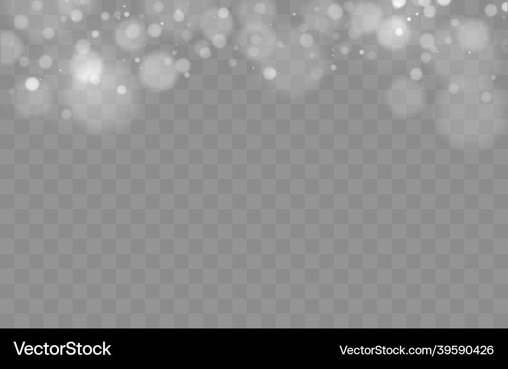 Shining bokeh isolated on transparent background Shining bokeh isolated on transparent background vector image