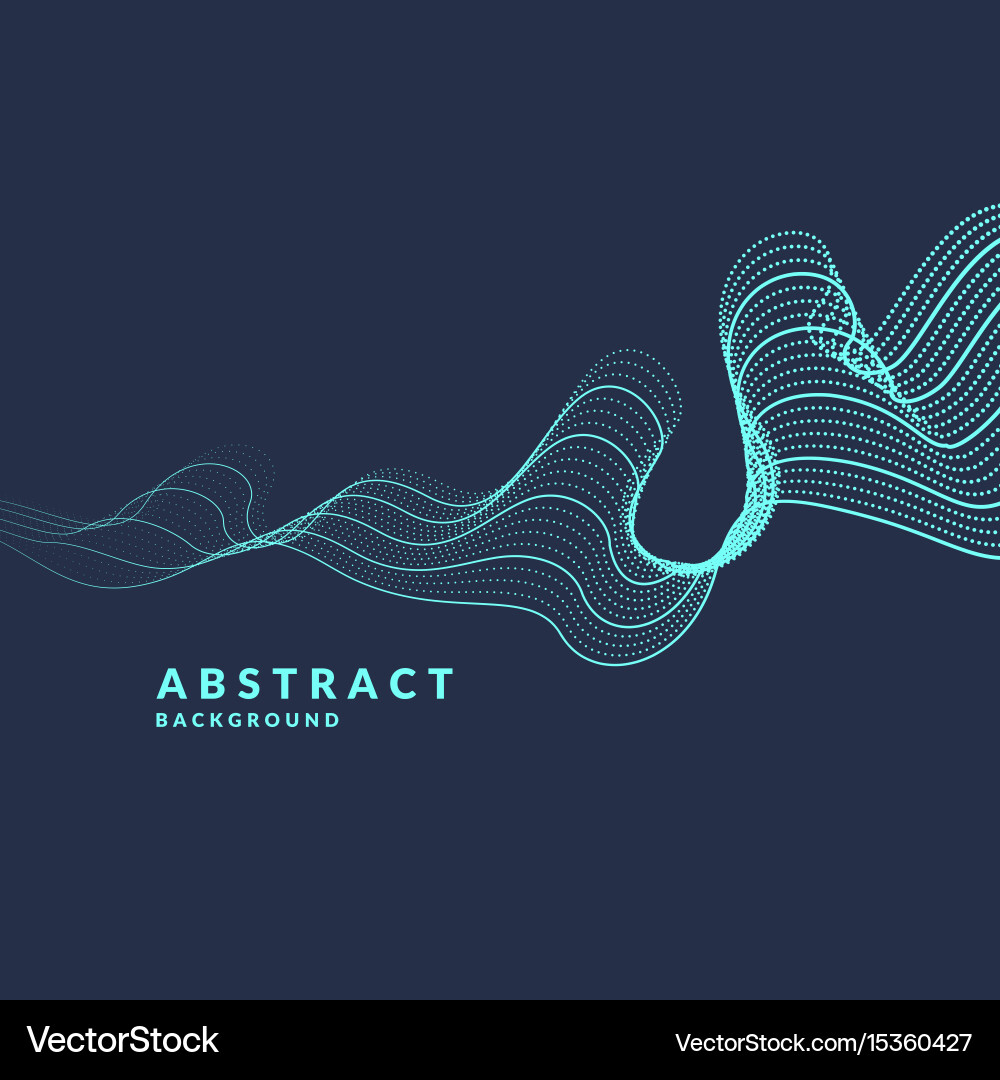 Abstract background with a colored dynamic vector image