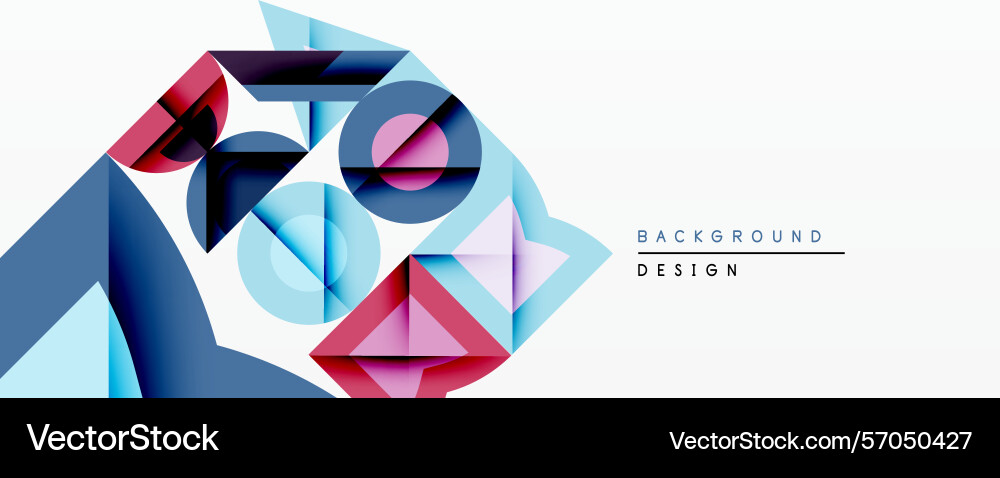 Abstract geometric shapes overlap creating Abstract geometric shapes overlap creating Vector Image