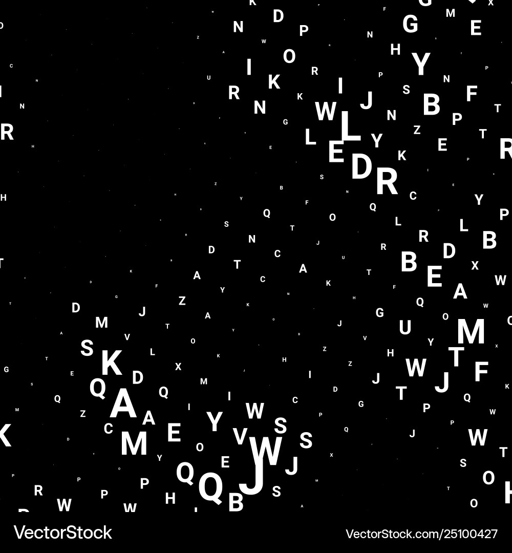 Abstract texture with letters Abstract texture with letters vector image