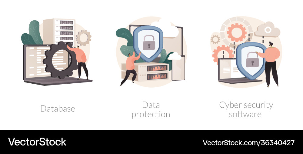 Cloud computing network safety abstract concept Cloud computing network safety abstract concept vector image