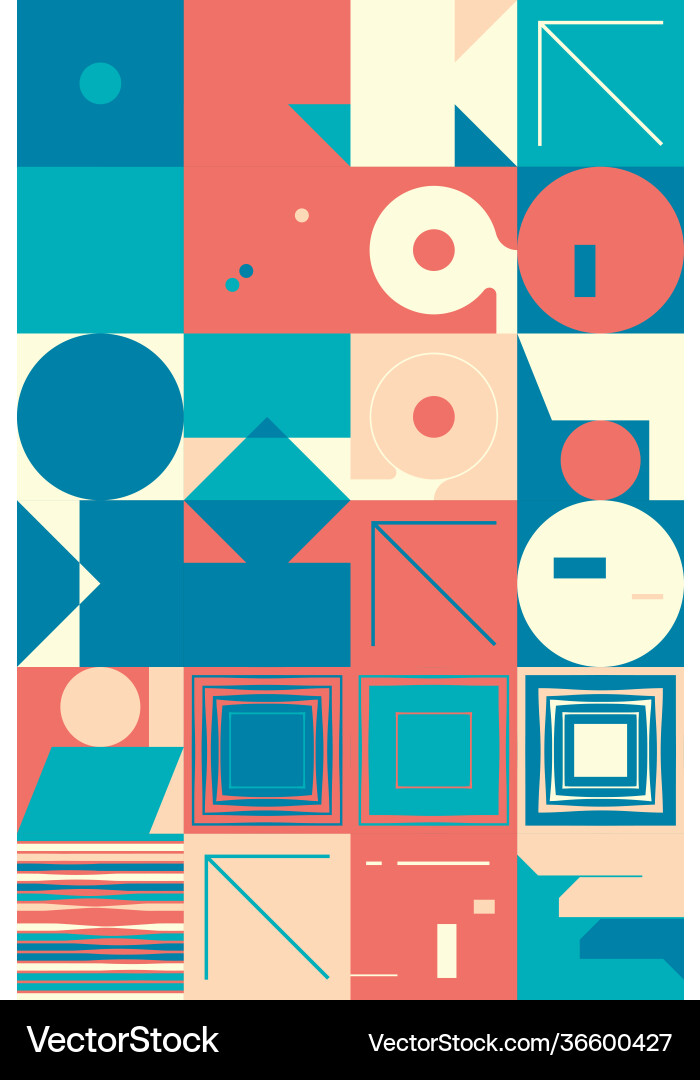 Deconstructed abstract pattern design Vector Image