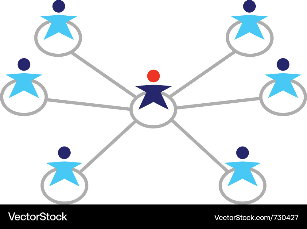Global business network Vector Image