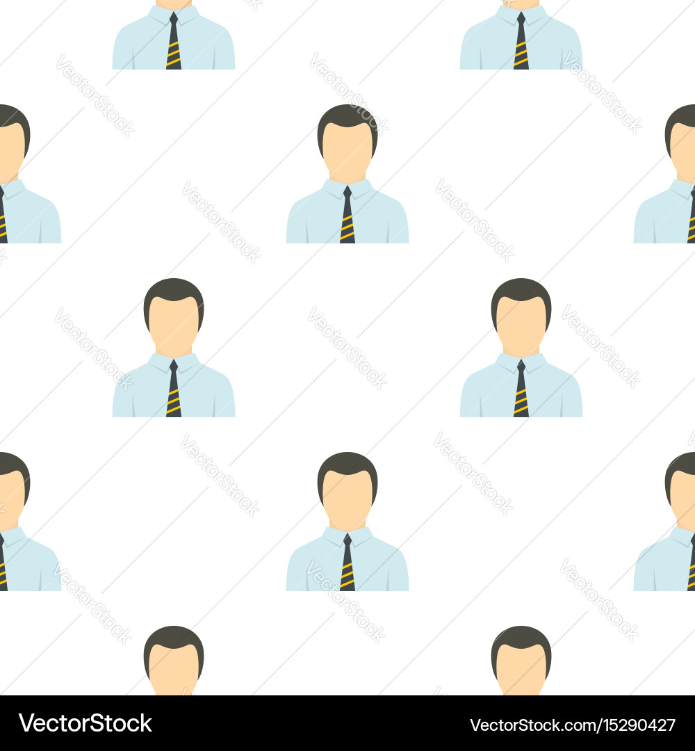 Man in business suit as user pattern flat vector image