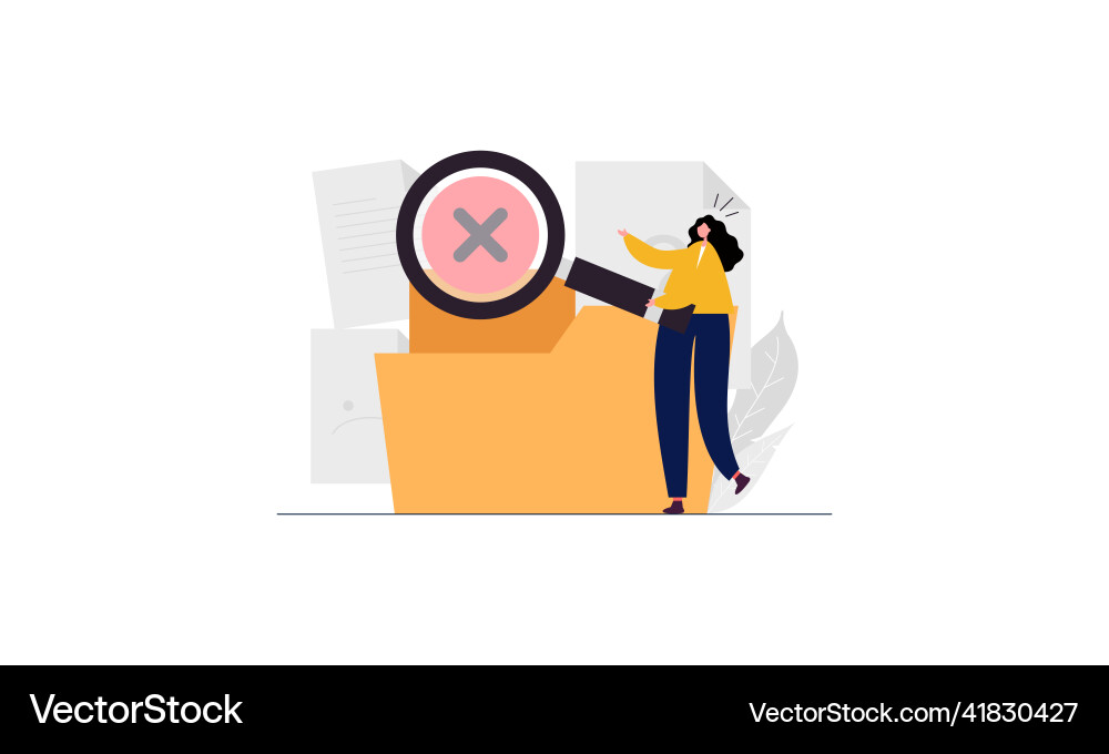 No data empty concept vector image