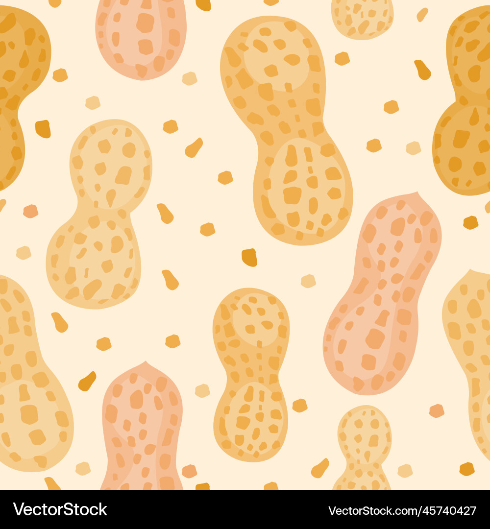 Peanuts background seamless pattern Vector Image