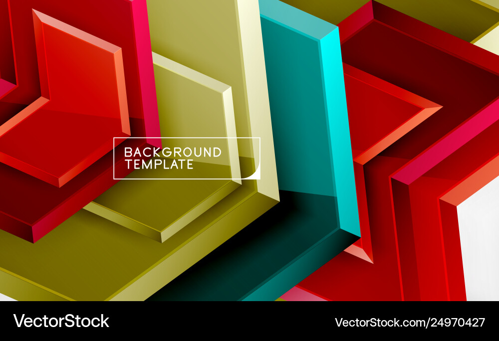 Techno arrow background template design Techno arrow background template design vector image