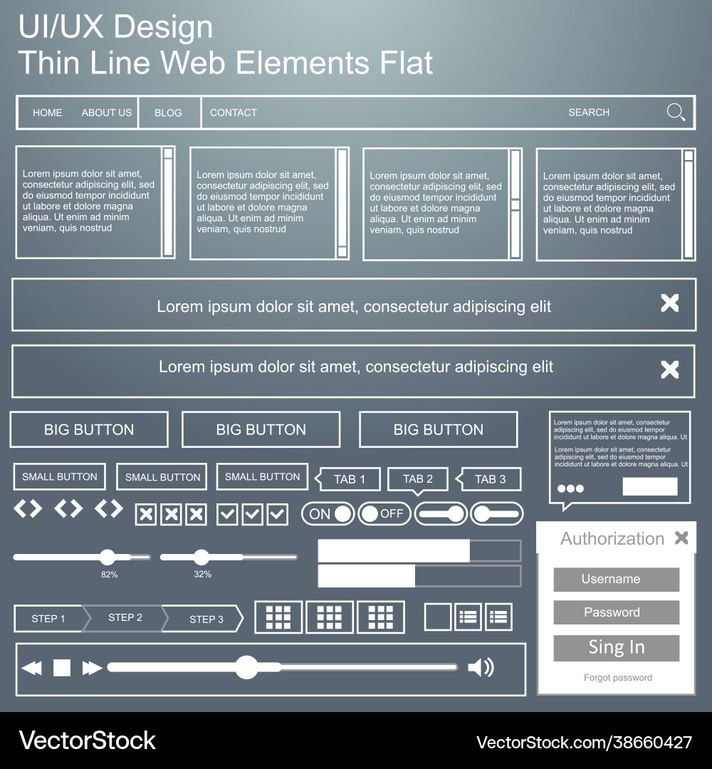 Ui ux Kit für mobile Anwendungen und Web Ui ux Kit für mobile Anwendungen und Web vektorbild