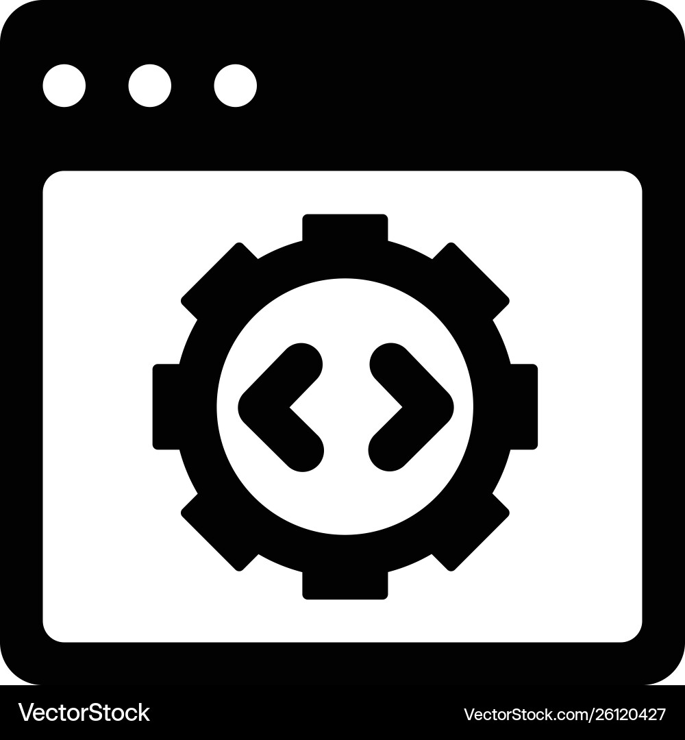 Web page programming vector image