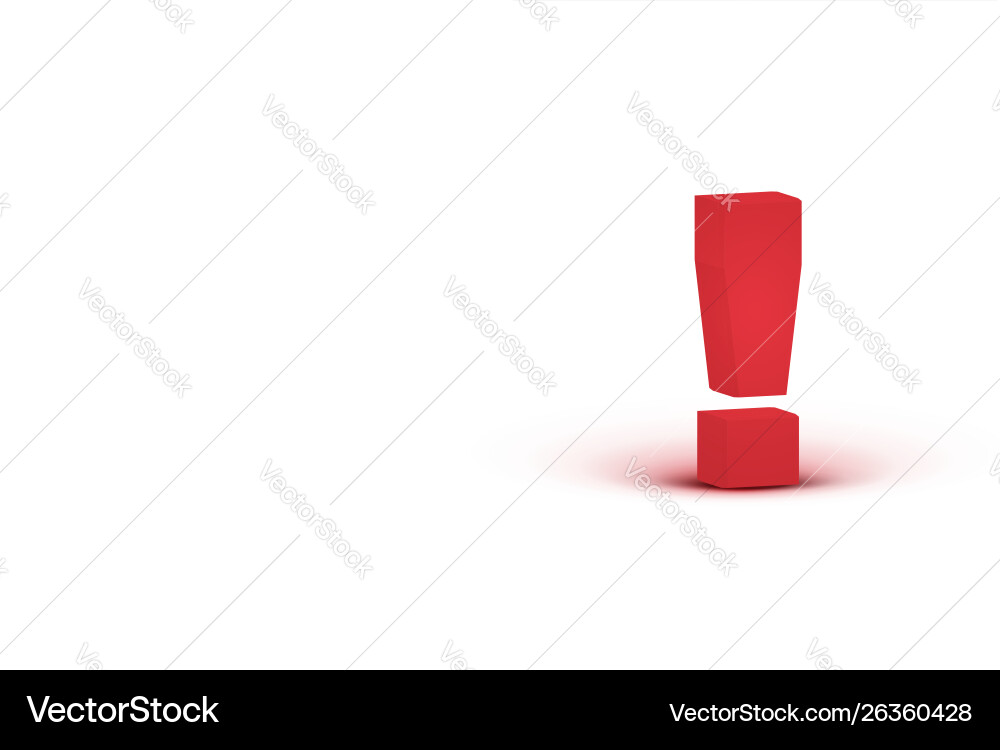 3d red realistic character 3d red realistic character vector image