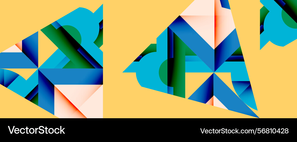 Abstract geometric shapes overlap creating Abstract geometric shapes overlap creating vector image