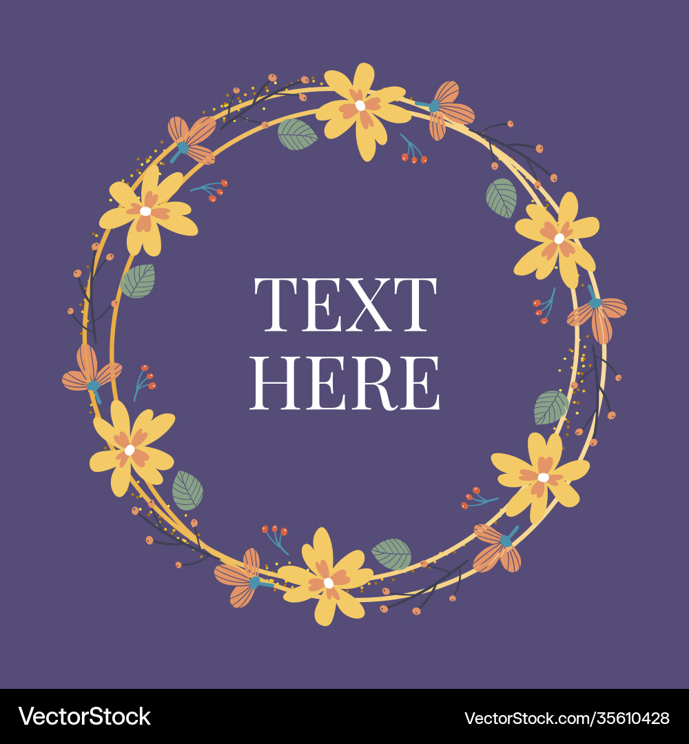 Banner for sale frame with flowers flyer Banner for sale frame with flowers flyer vector image