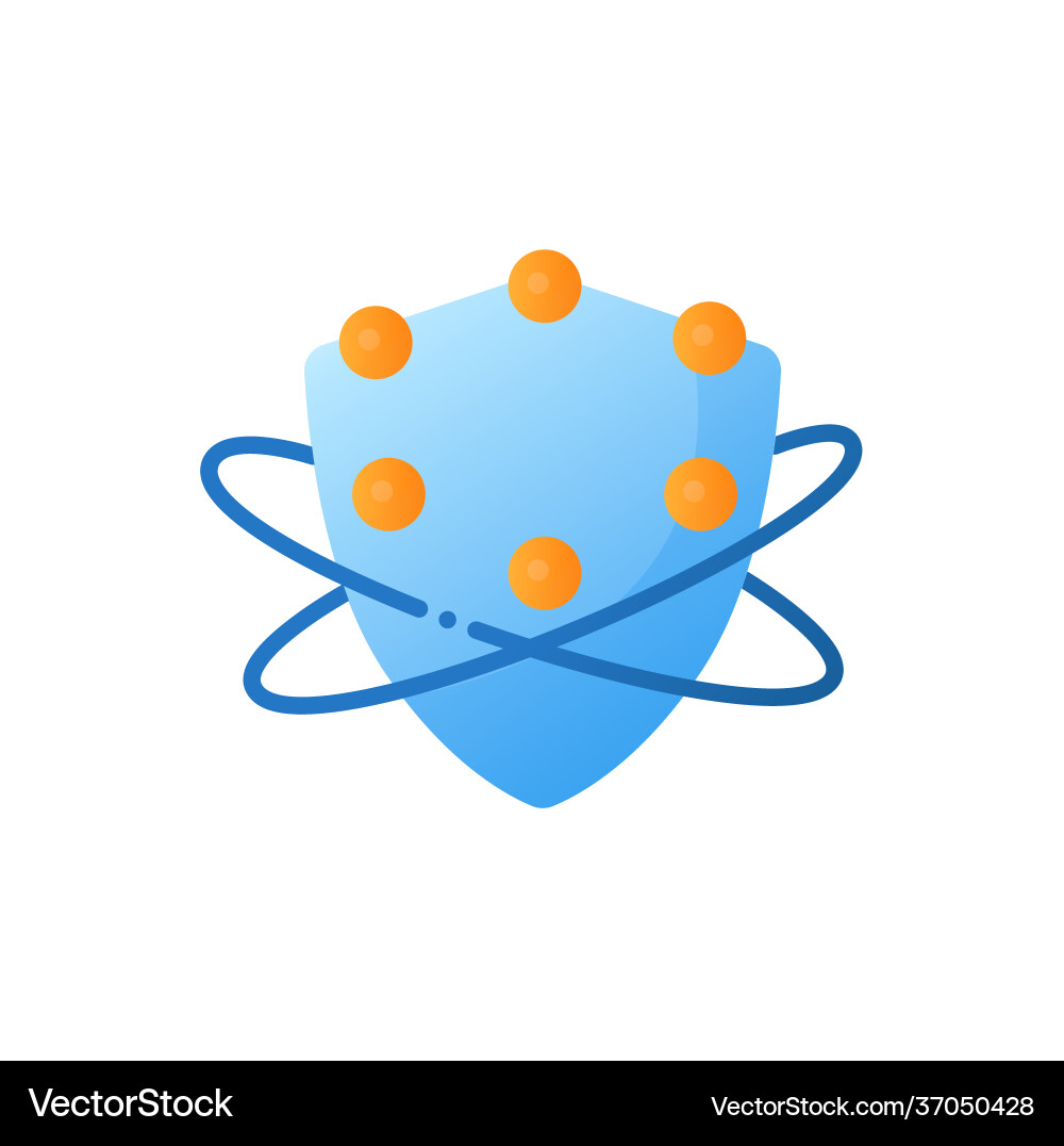Complement system flat icon Complement system flat icon vector image