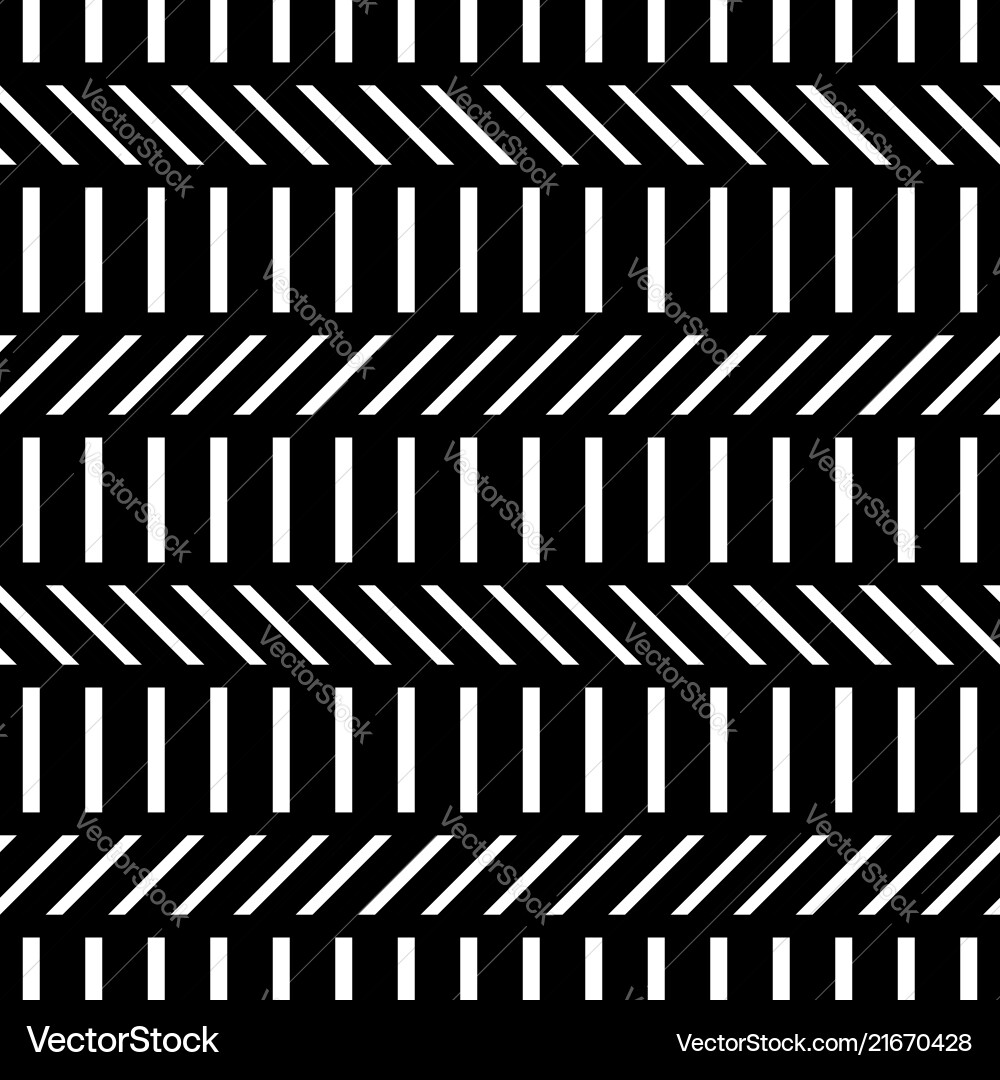 Design seamless monochrome zigzag pattern vector image
