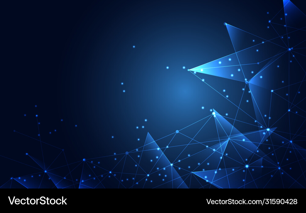 Modern abstract network science connection Modern abstract network science connection vector image