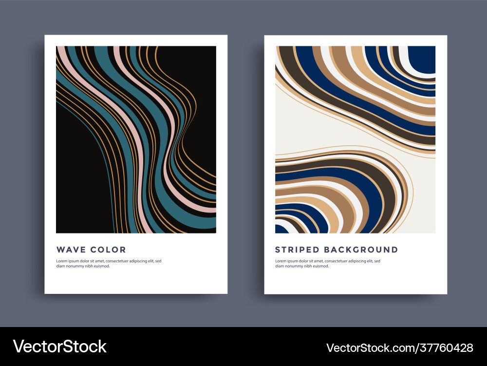 Modern poster design with striped line pattern Modern poster design with striped line pattern vector image