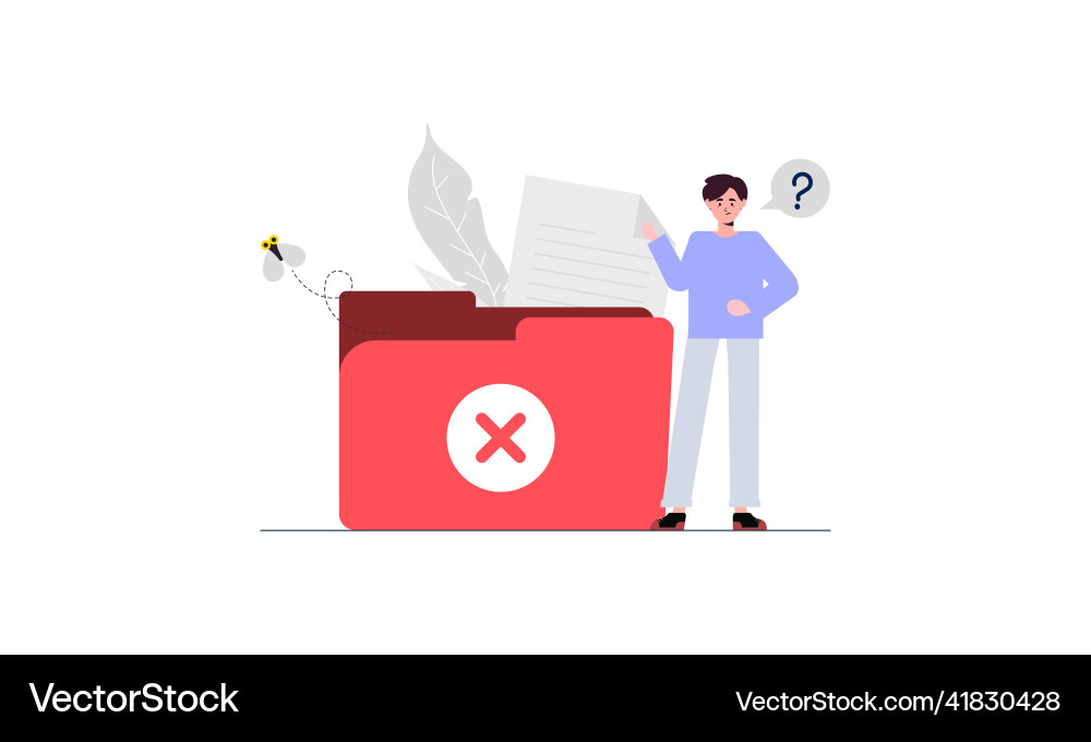 No data empty concept Vector Image