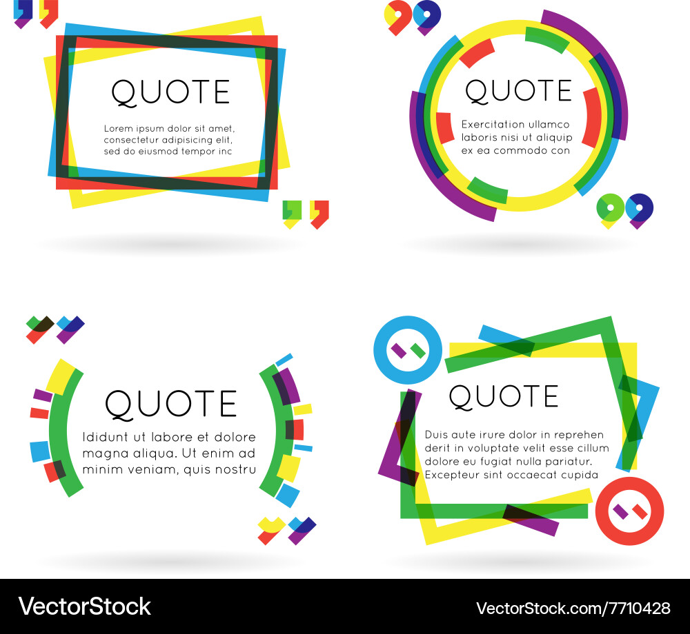 Quote Background Template Vector Image