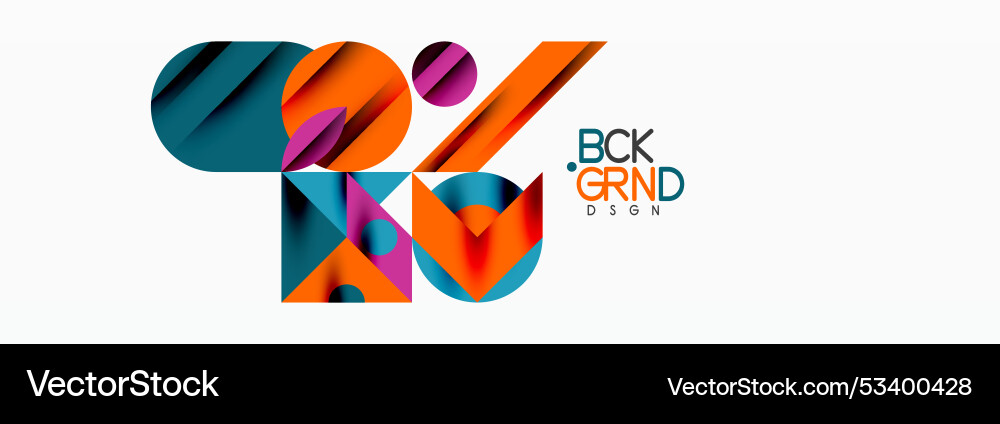 Trendy triangles lines round elements and circles Vector Image
