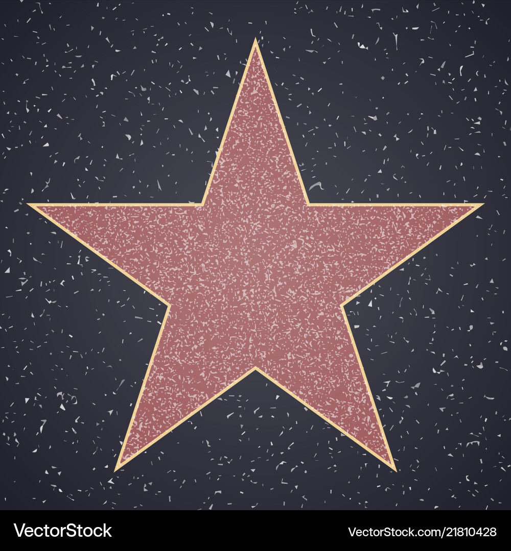 walk-of-fame-star-blank-template-royalty-free-vector-image