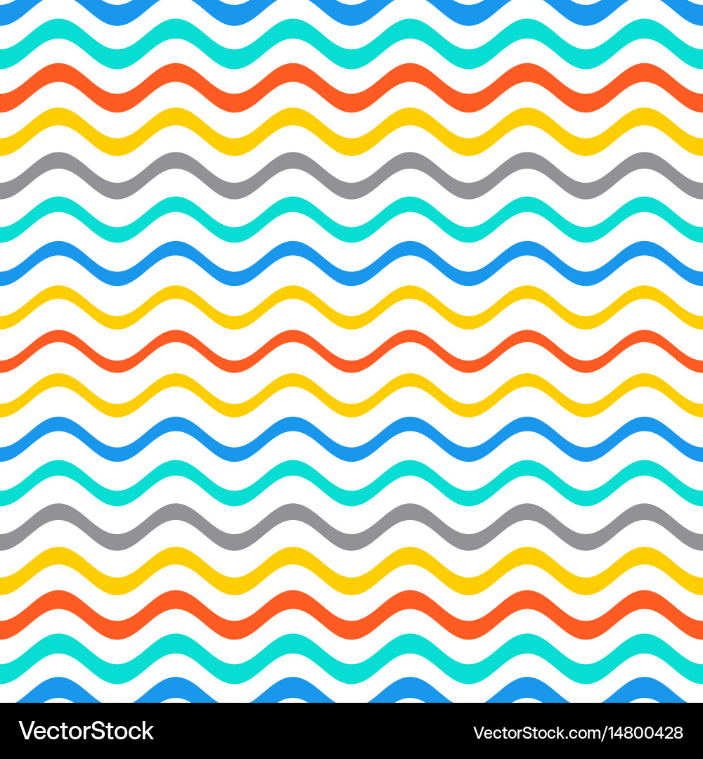 Wavy Gradient Line Pattern vector image