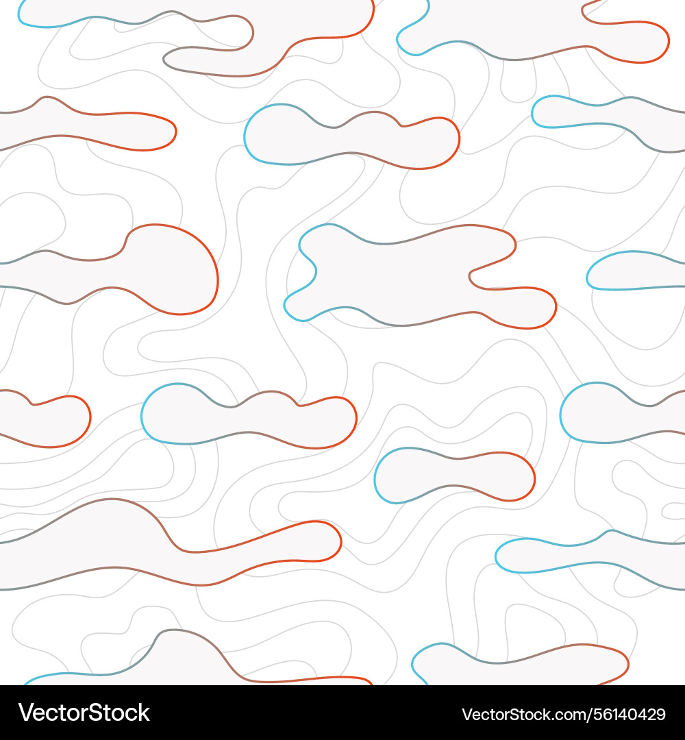 Abstract seamless pattern with smooth liquid vector image