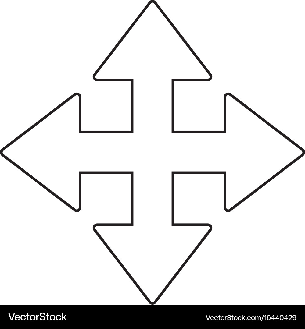 Arrow pointer symbol vector image