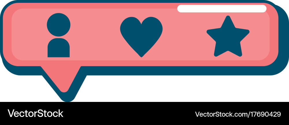 Chat bubble with bar icons design vector image