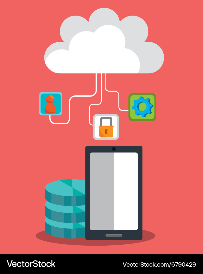 Computing security system Vector Image