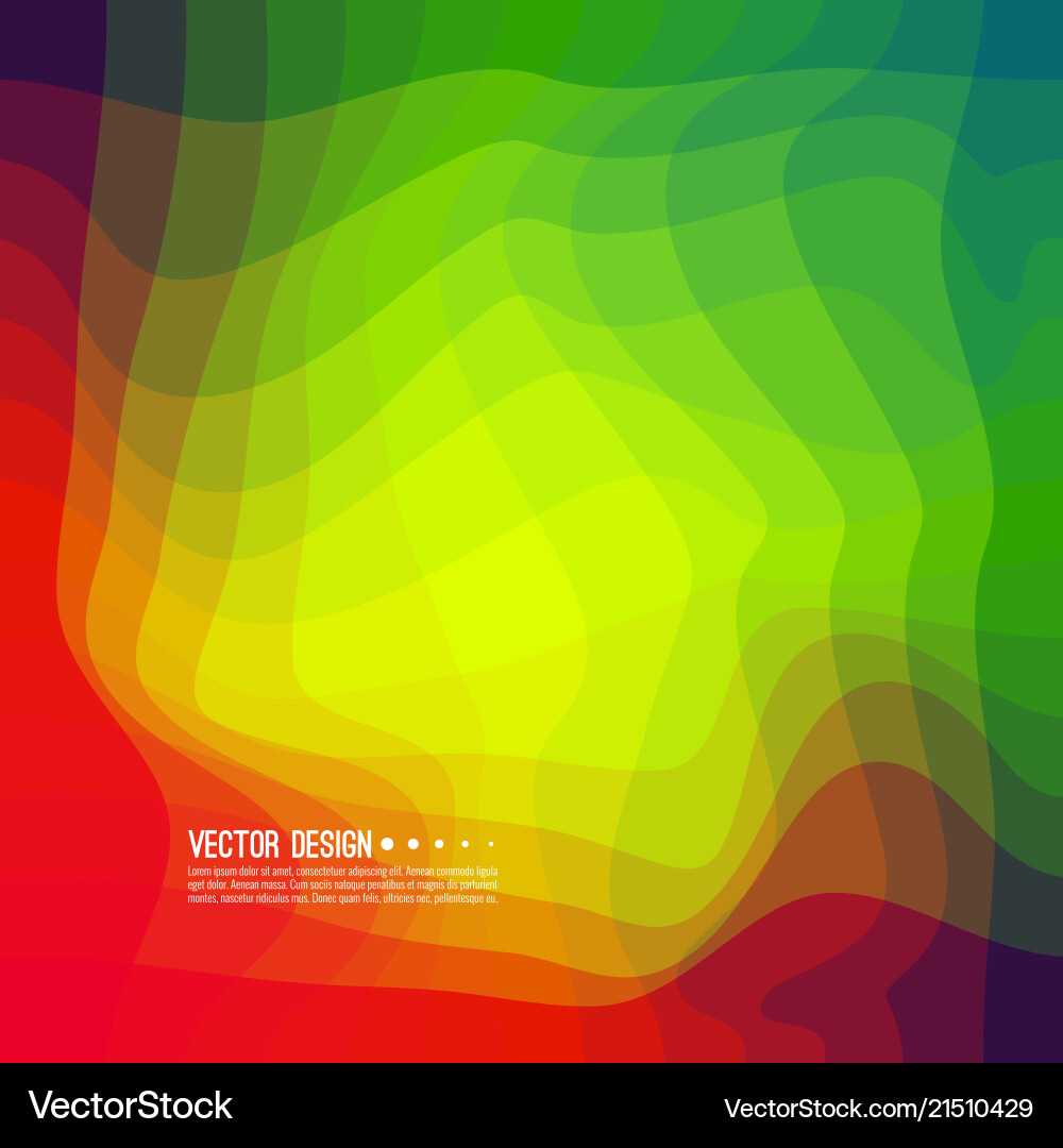 Dynamic Color Wave Distortion vector image