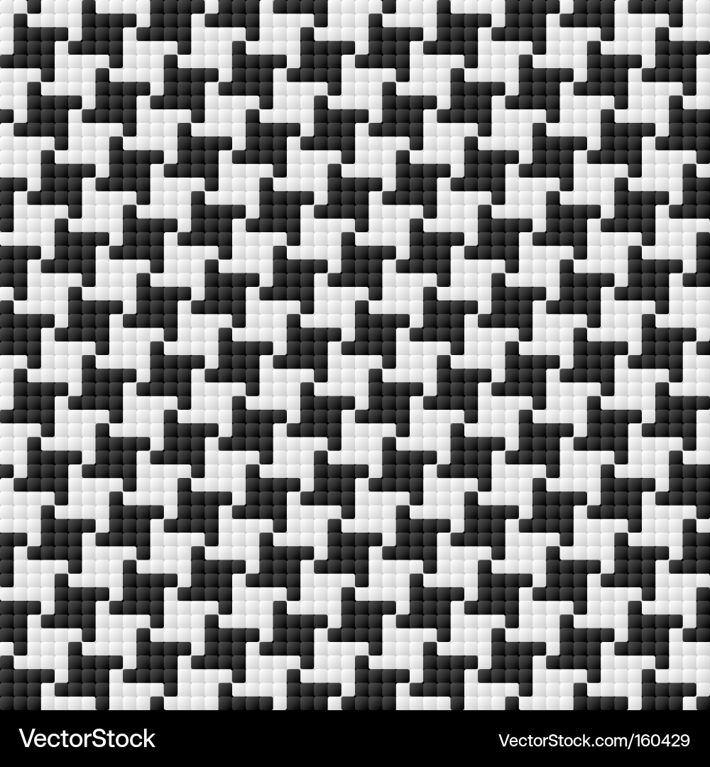 Houndstooth Check Pattern vector image