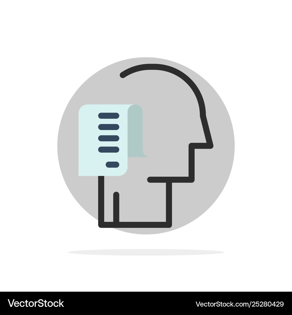Human list person schedule tasks abstract circle Human list person schedule tasks abstract circle Vector Image