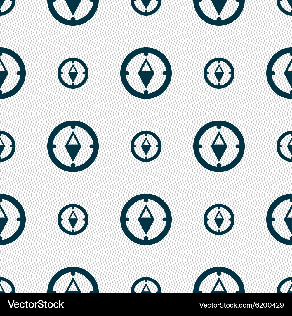 Map pointer icon sign seamless abstract background Vector Image