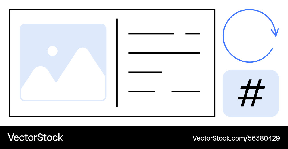 User interface design concept with image User interface design concept with image vector image