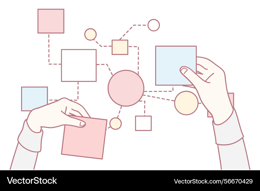 Using creative thinking and concept mapping Using creative thinking and concept mapping Vector Image