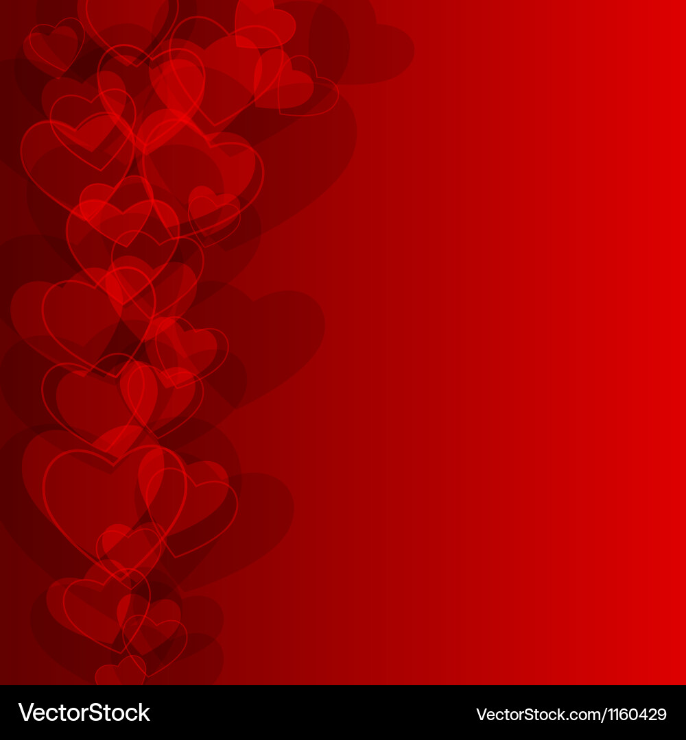 Valentine's Day Bokeh Background Vector Image