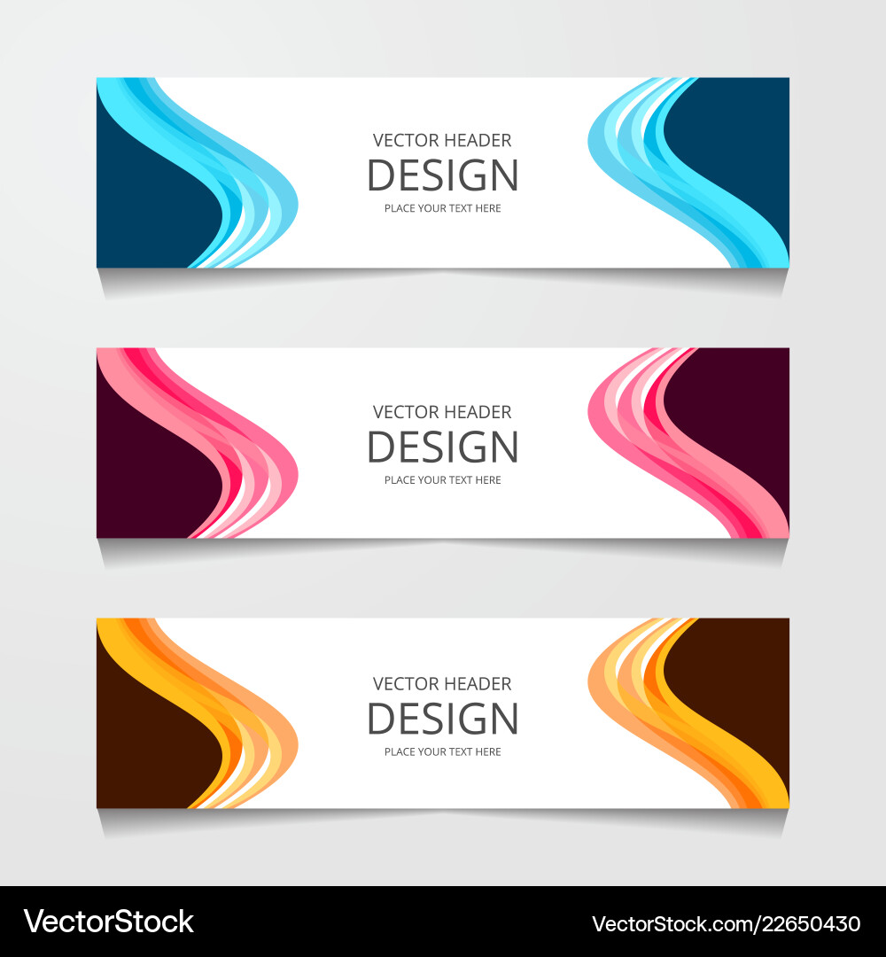 Abstract design banner web template layout header Abstract design banner web template layout header vector image