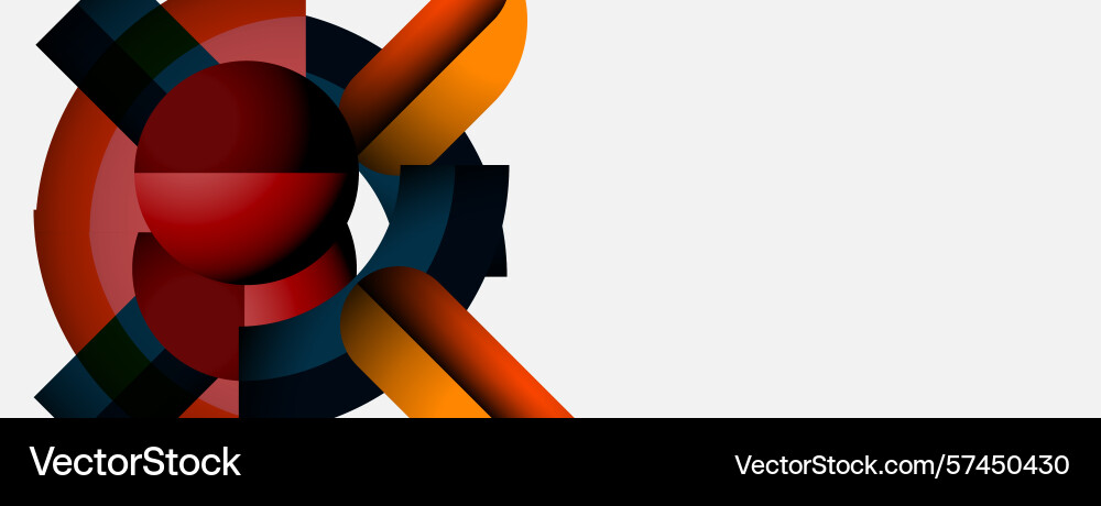 Abstract design features overlapping circles Abstract design features overlapping circles Vector Image