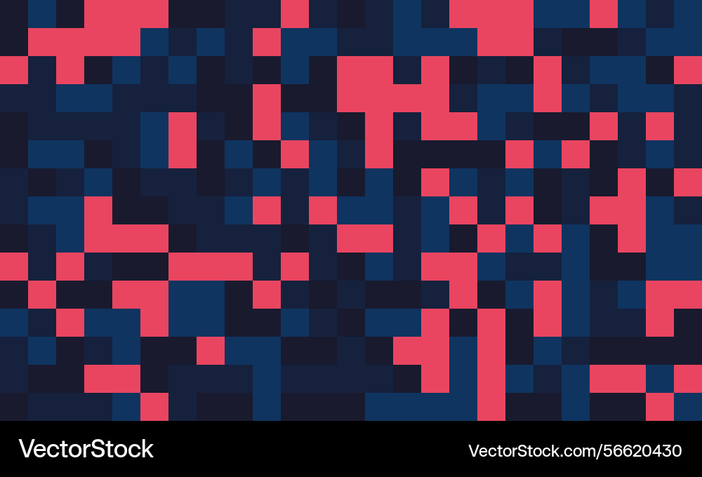 Abstract pixel art background dynamic interplay Vector Image