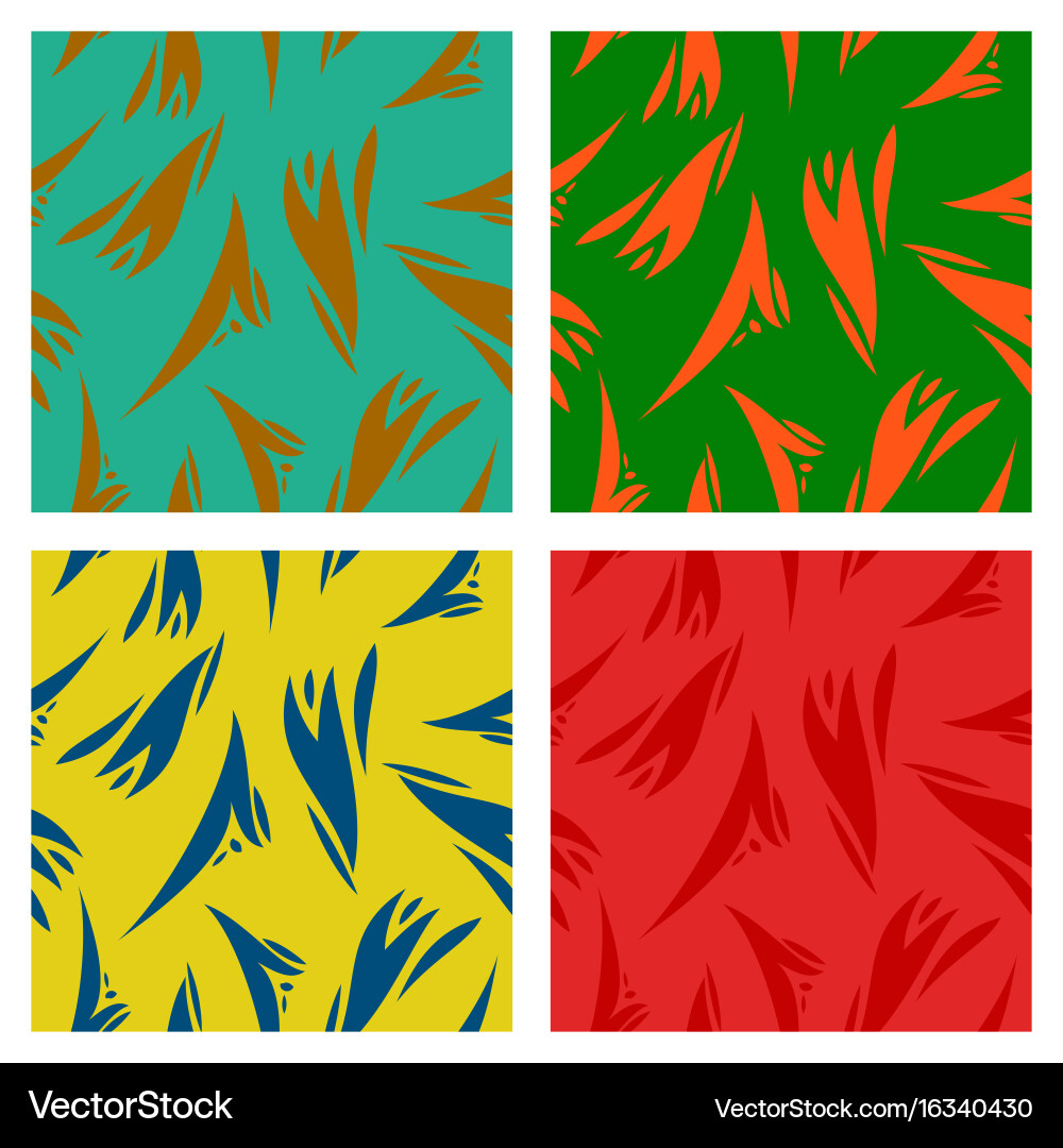 Assembly of patterns in striped style Vector Image