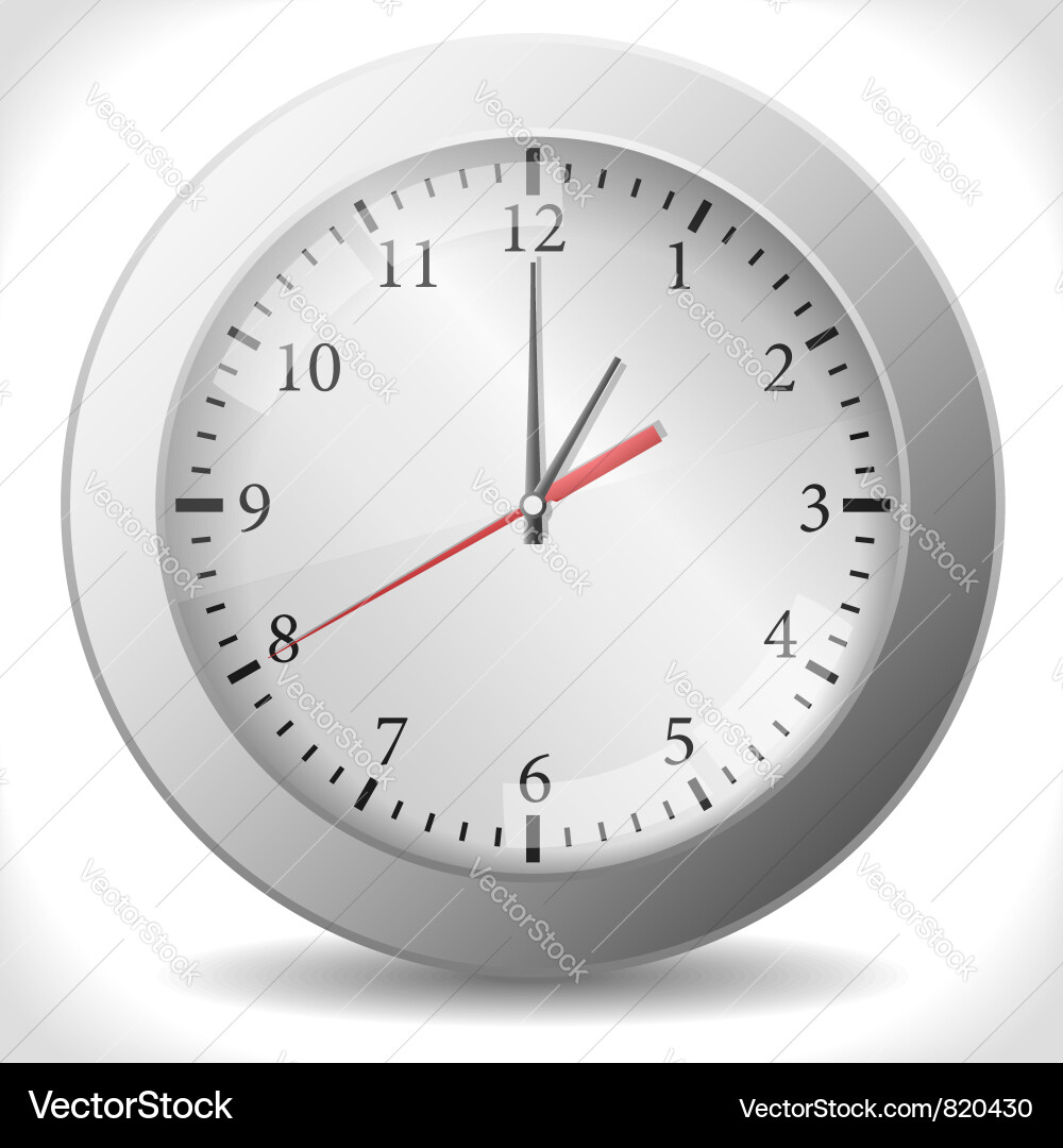 Digital Clock Vector Image
