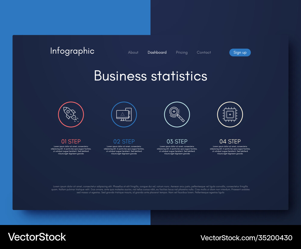 Modern infographic elements for business Vector Image