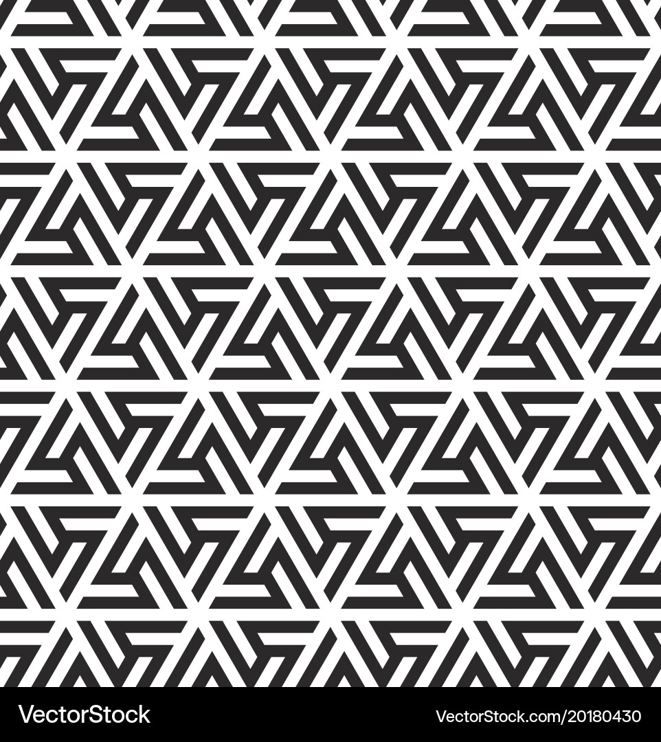 Pattern of a triangular ornament vector image
