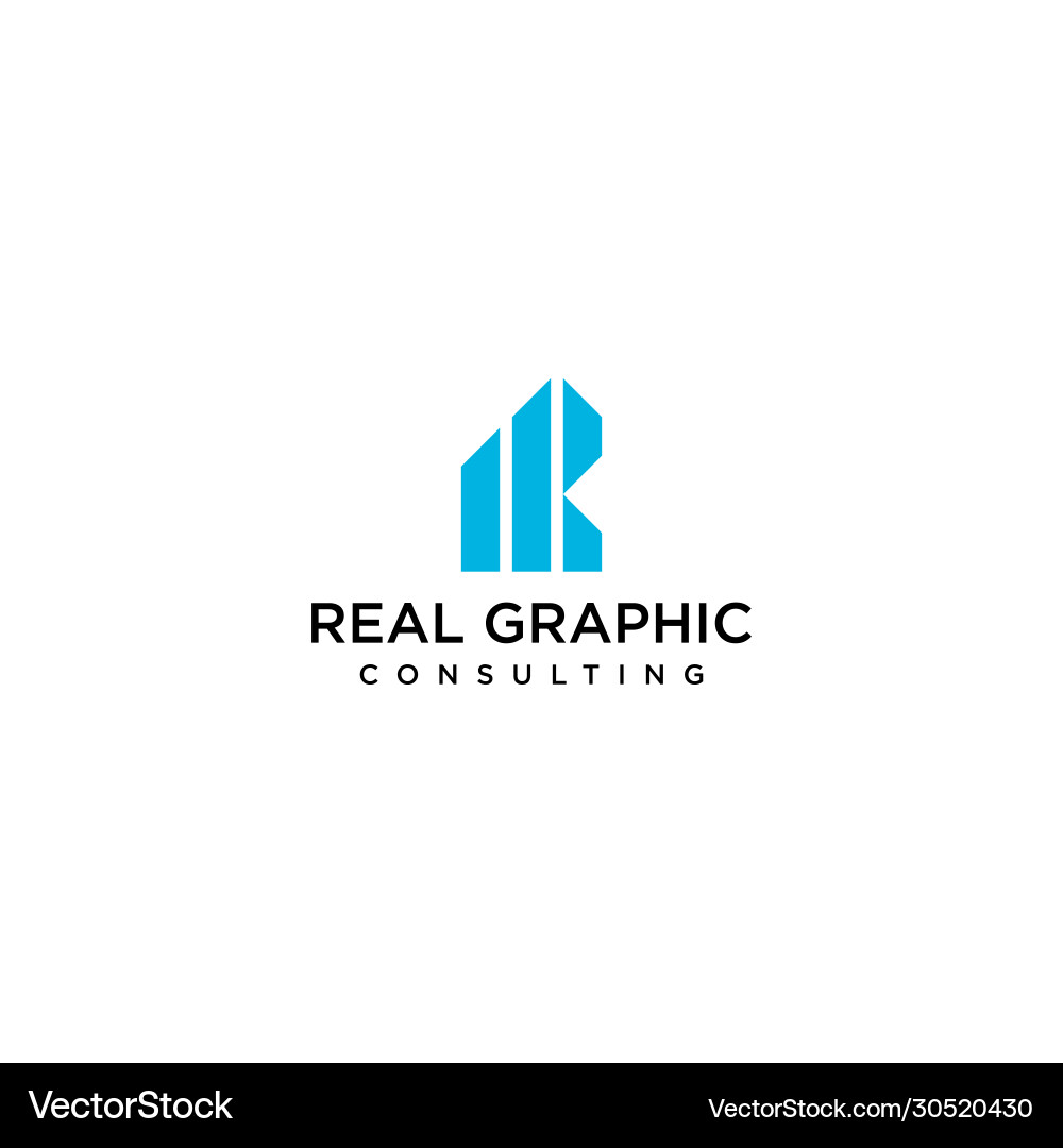 R graph logo R graph logo Vector Image
