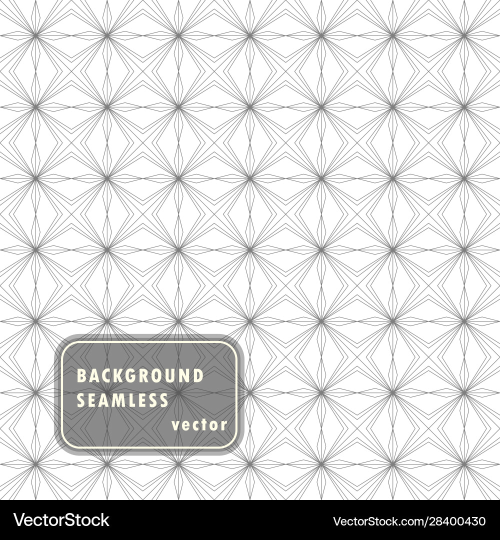 Seamless linear pattern monochrome lines vector image