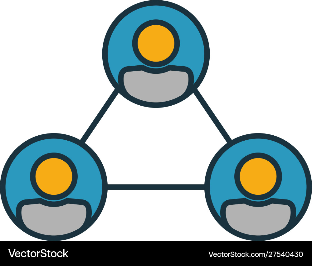 Teamwork icon set four elements in different Teamwork icon set four elements in different Vector Image